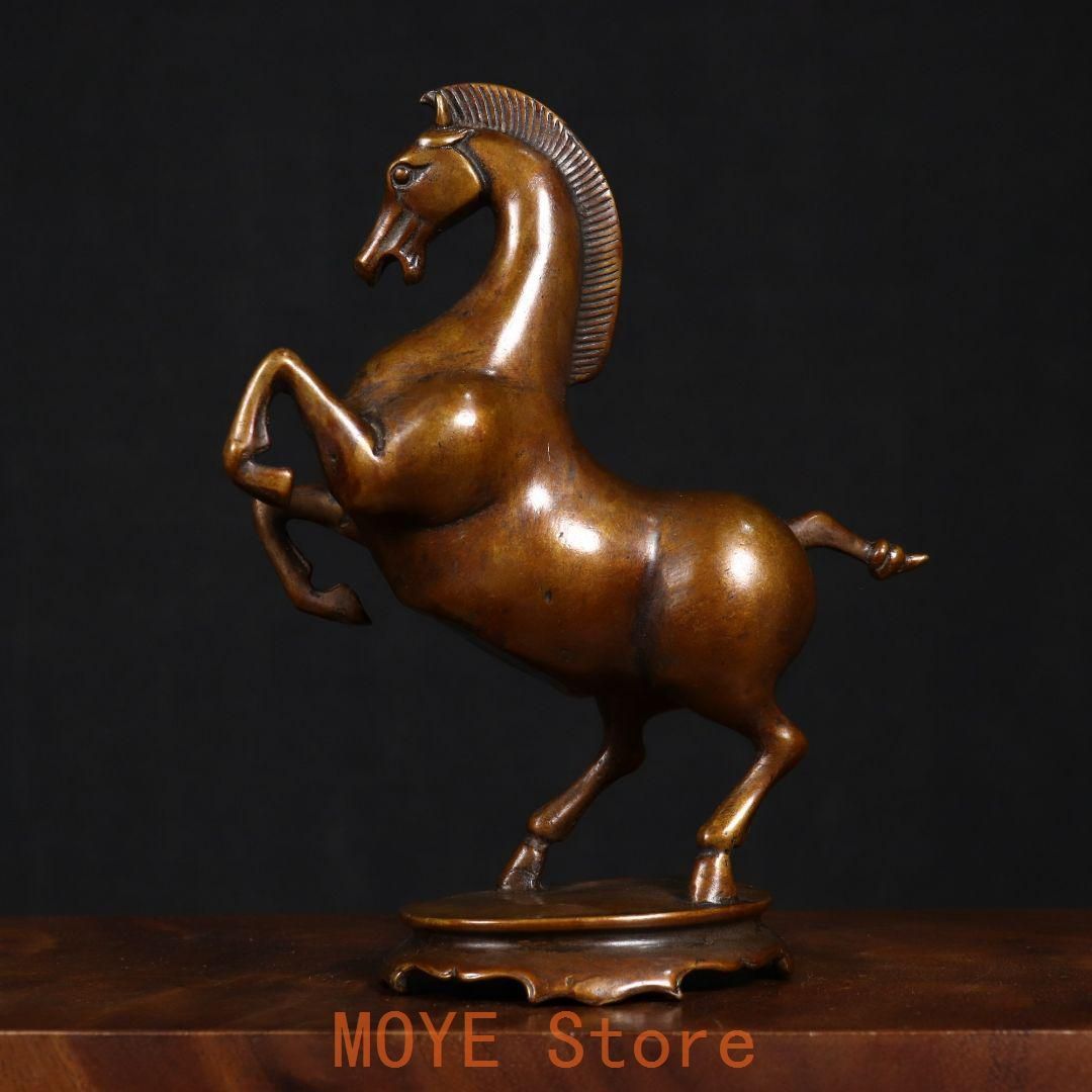 銅製 十二支馬 奔馬 家リビング 玄関 書斎 事務室 装飾品 工芸品 置物