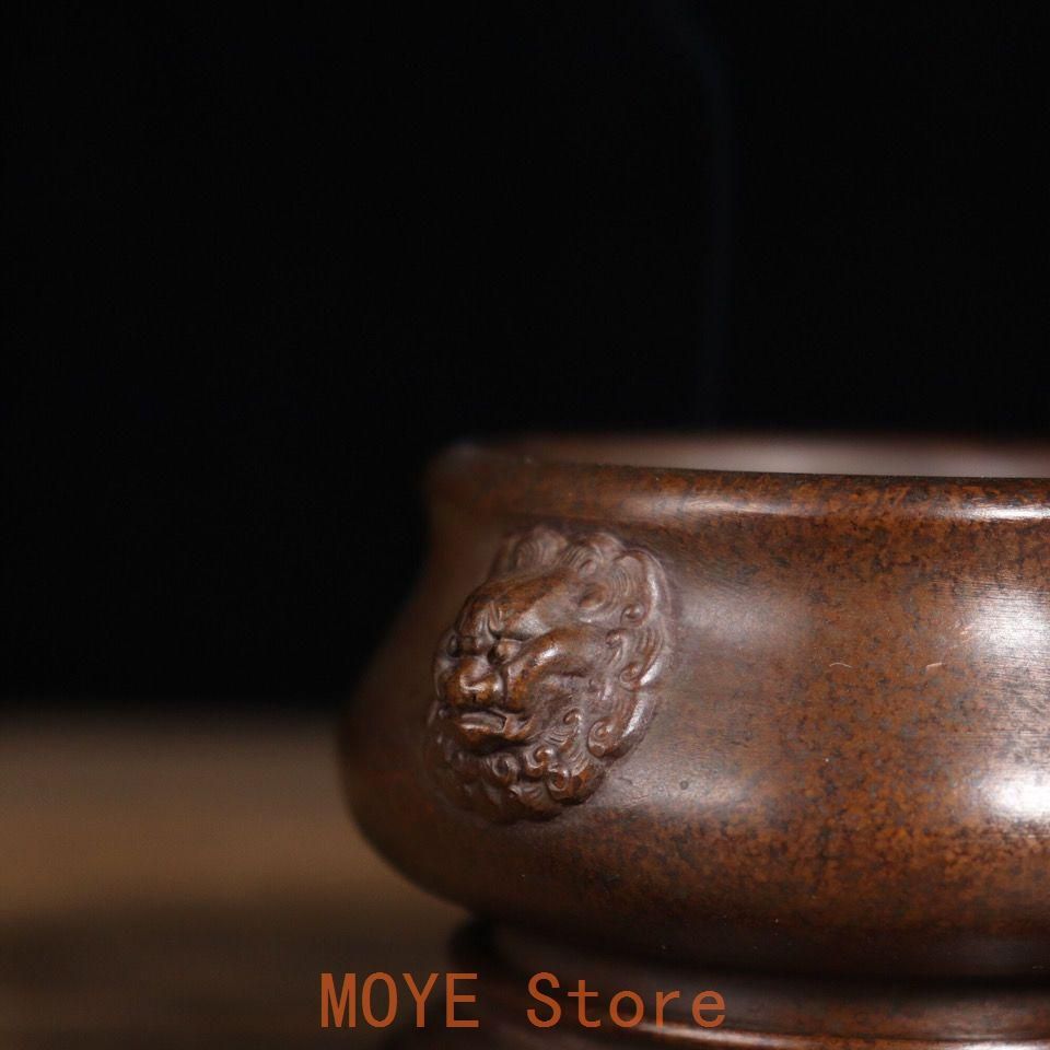 香炉 銅製 獅耳圧経銅炉 仏堂香炉 香道具 工芸品 置物 - メルカリ
