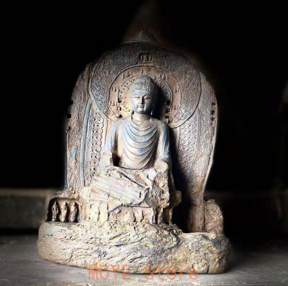 盧舎那仏 龍門石窟 彫刻仏壇 仏像 置物 装飾品 工芸品 美術品石像