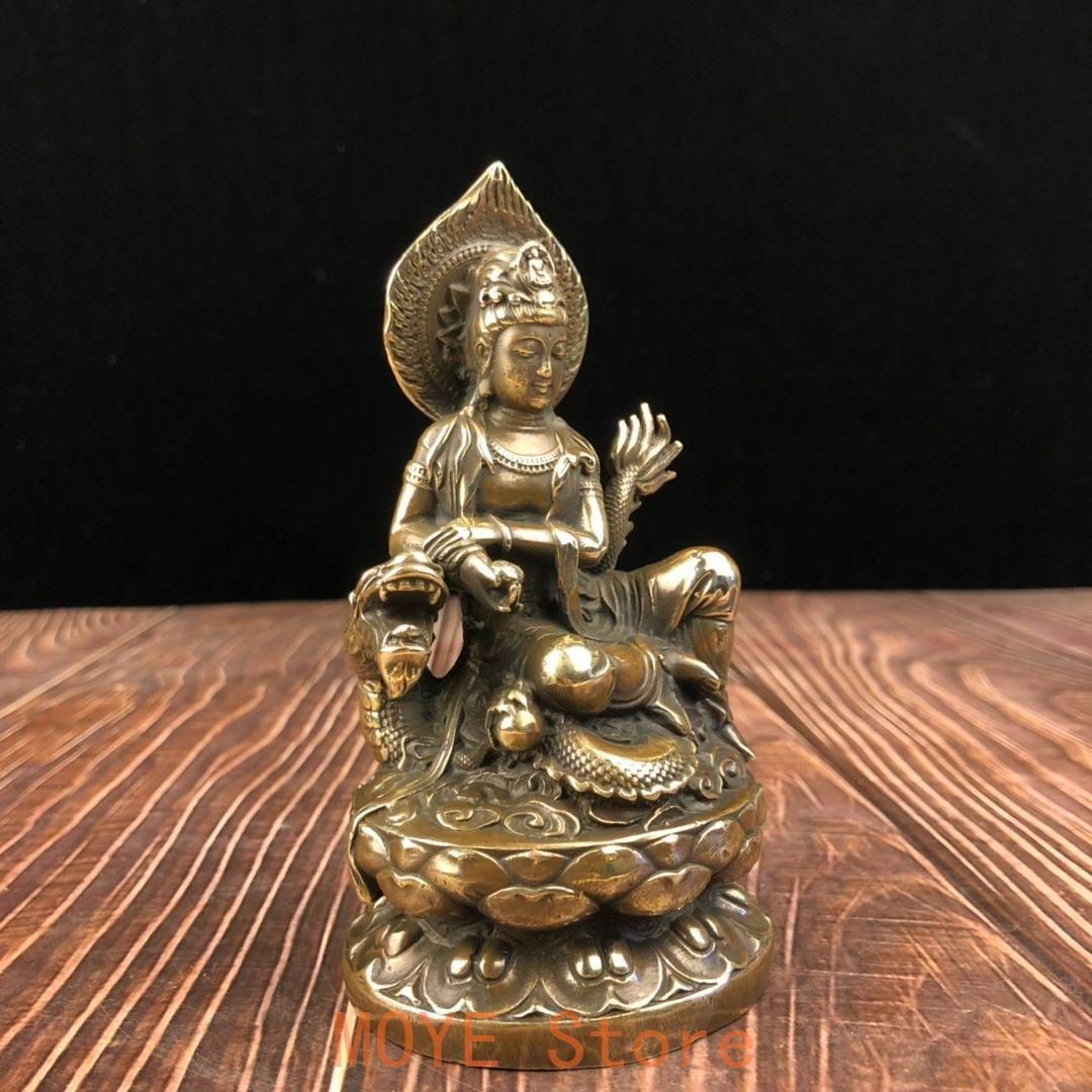 仏教美術 仏像 観音菩薩 騎龍観音菩薩仏像 仏堂 奉納 銅製品 工芸品