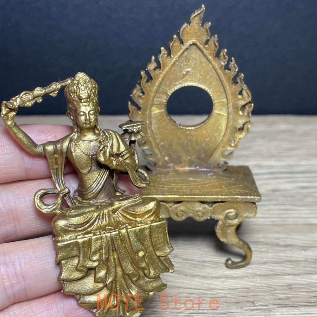西方三聖仏像 菩薩 観音 銅製 仏像 彫刻 置物 開運 風水 美術品
