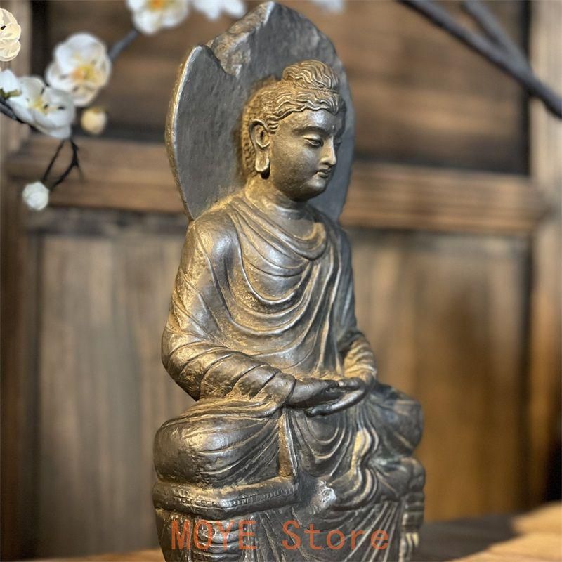 ガンダ-ラ禅定坐像 鎮宅 辟邪 開運 風水招財 置物 工芸品 - メルカリ