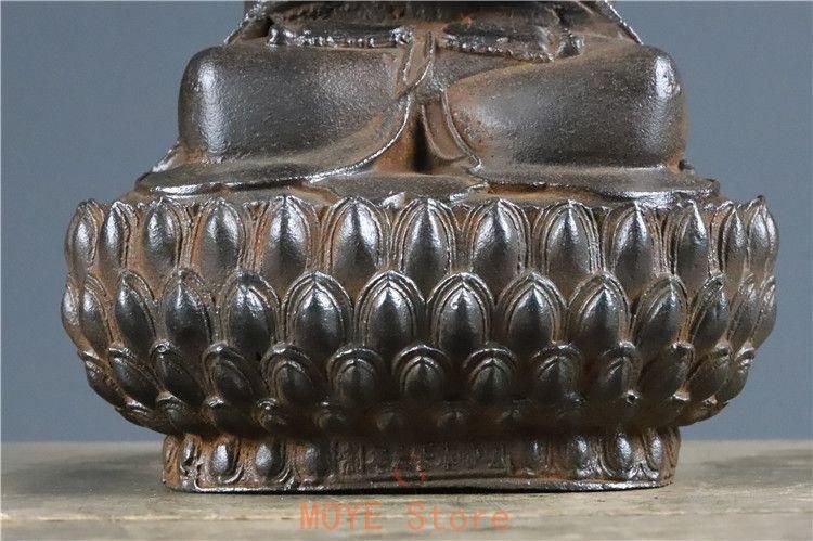 鉄器 鉄仏 仏像 蓮華坐観音菩薩仏像 阿弥佗仏 工芸品 置物 - メルカリ