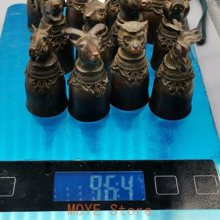 銅 細工 十二支獣首杯 装飾品 現代工芸品 美術品 置物 銅 細工 十二支獣首杯 装飾品 現代工芸品 美術品 置物 銅 細工