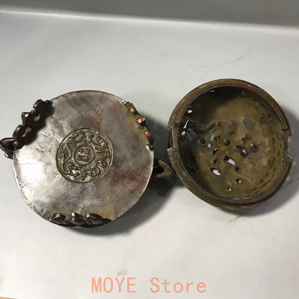 銅器 龍鳳香炉 薫香炉 茶道茶芸香薫炉 香道具 茶道具 装飾品 工芸品