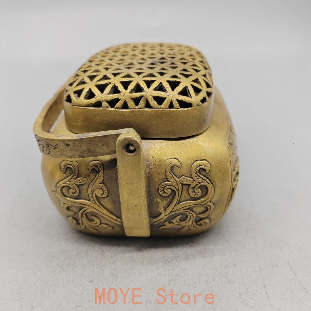 銅製 提梁暖手炉 香り炉 茶道香炉 香道具 装飾品 工芸品 置物 銅製 提梁暖手炉 香り炉 茶道香炉 香道具 装飾品 工芸品 置物 - メルカリ