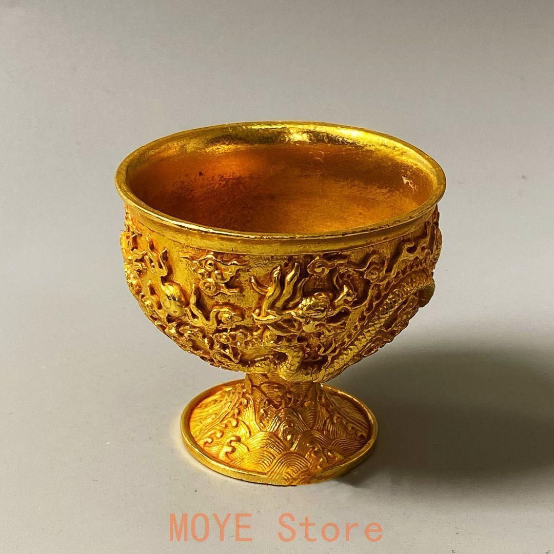 清乾隆双龍戯珠杯 貢杯 竜杯 装飾品 現代工芸品 美術品 置物 清乾隆双龍戯珠杯 貢杯 竜杯 装飾品 現代工芸品 美術品 置物 - メルカリ