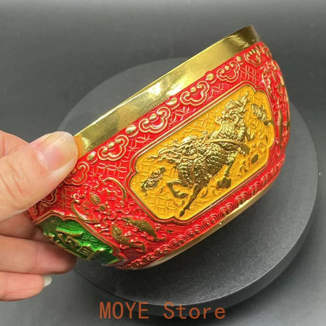 銅製 八宝聚宝盆 装飾品 工芸品 置物 - メルカリ