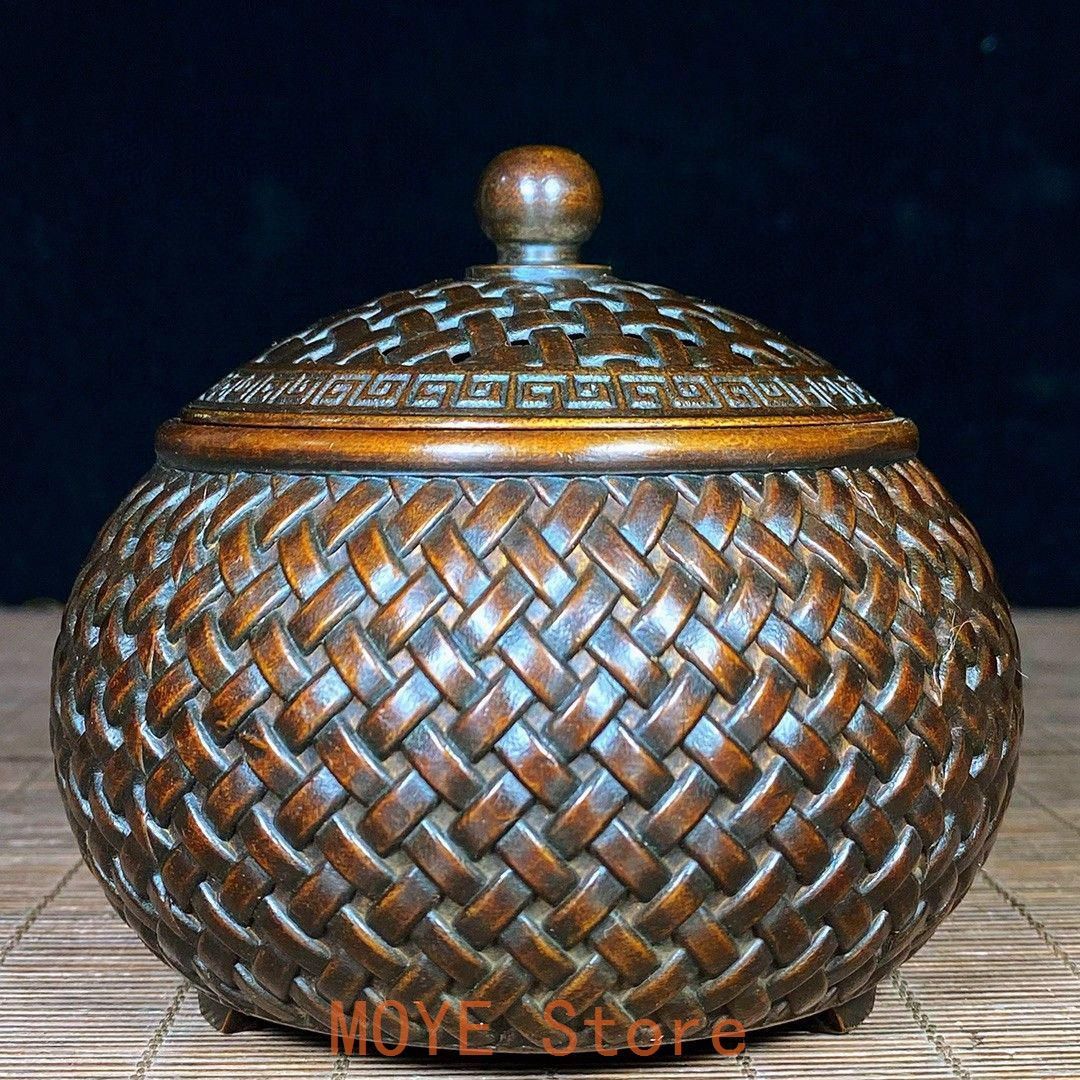 銅製 香炉 網蓋格子薫香炉 茶道香炉 装飾品 工芸品 置物 銅製 香炉 網蓋格子薫香炉 茶道香炉 装飾品 工芸品 置物 - メルカリ