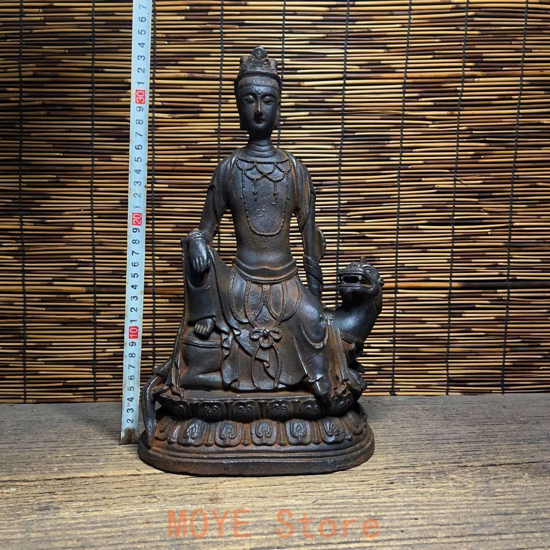 鉄器 鉄仏 坐獣像釈迦尼仏 家内仏堂 供養 禅意 茶室 置物 工芸品 鉄器 鉄仏 坐獣像釈迦尼仏 家内仏堂 供養 禅意 茶室 置物 工芸品