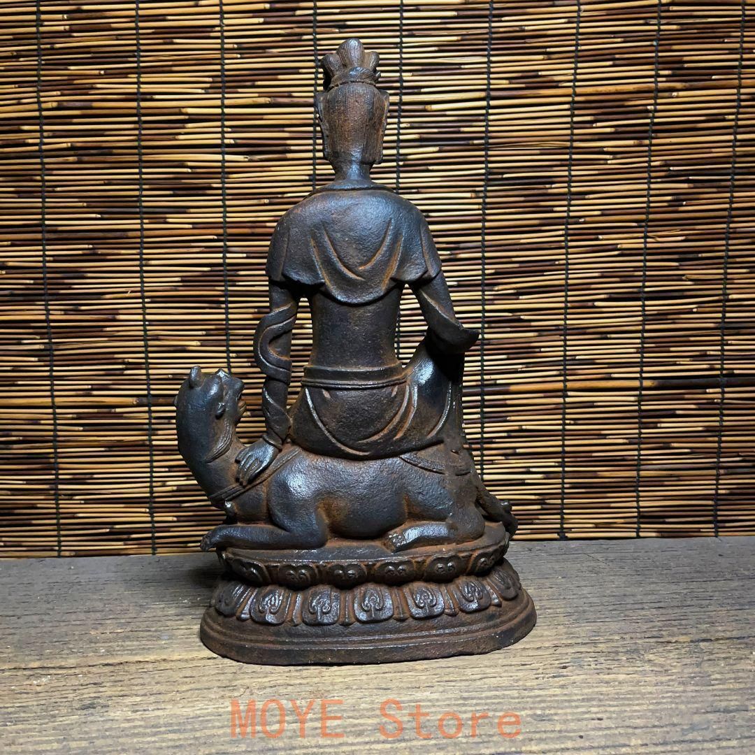 鉄器 鉄仏 坐獣像釈迦尼仏 家内仏堂 供養 禅意 茶室 置物 工芸品