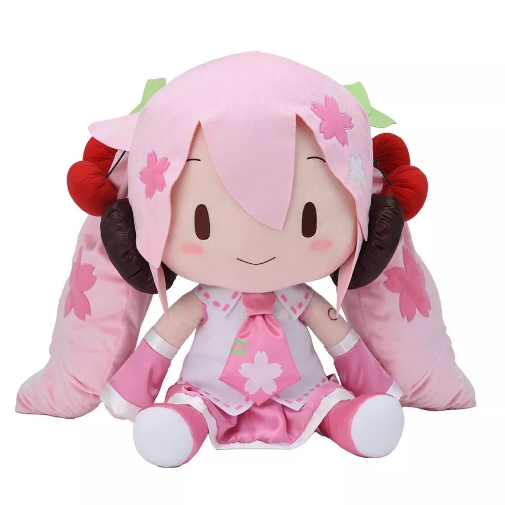 初音ミクシリーズ 桜ミク ふわぷち どでかジャンボぬいぐるみ 初音ミク】ふわふわでカワイイ“ふわぷち”ぬいぐるみに桜ミクが登場。約