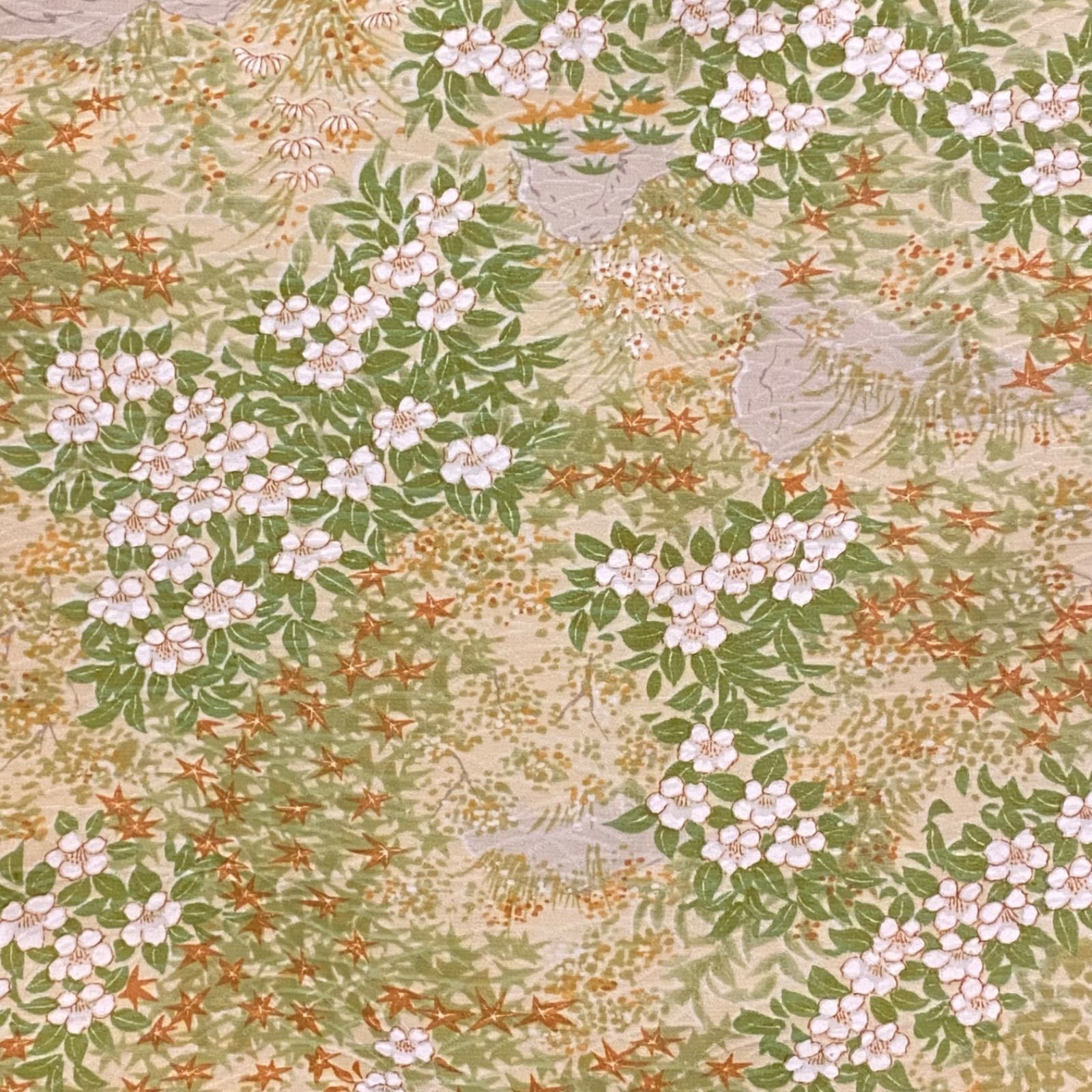  着物リメイク ワンピース ドレス セミロング 洗える 化繊 帯サッシュベルト 和洋折衷 レトロ 古着 ハンドメイド 清楚に舞う春の息吹 KW 1207 小紋 着物