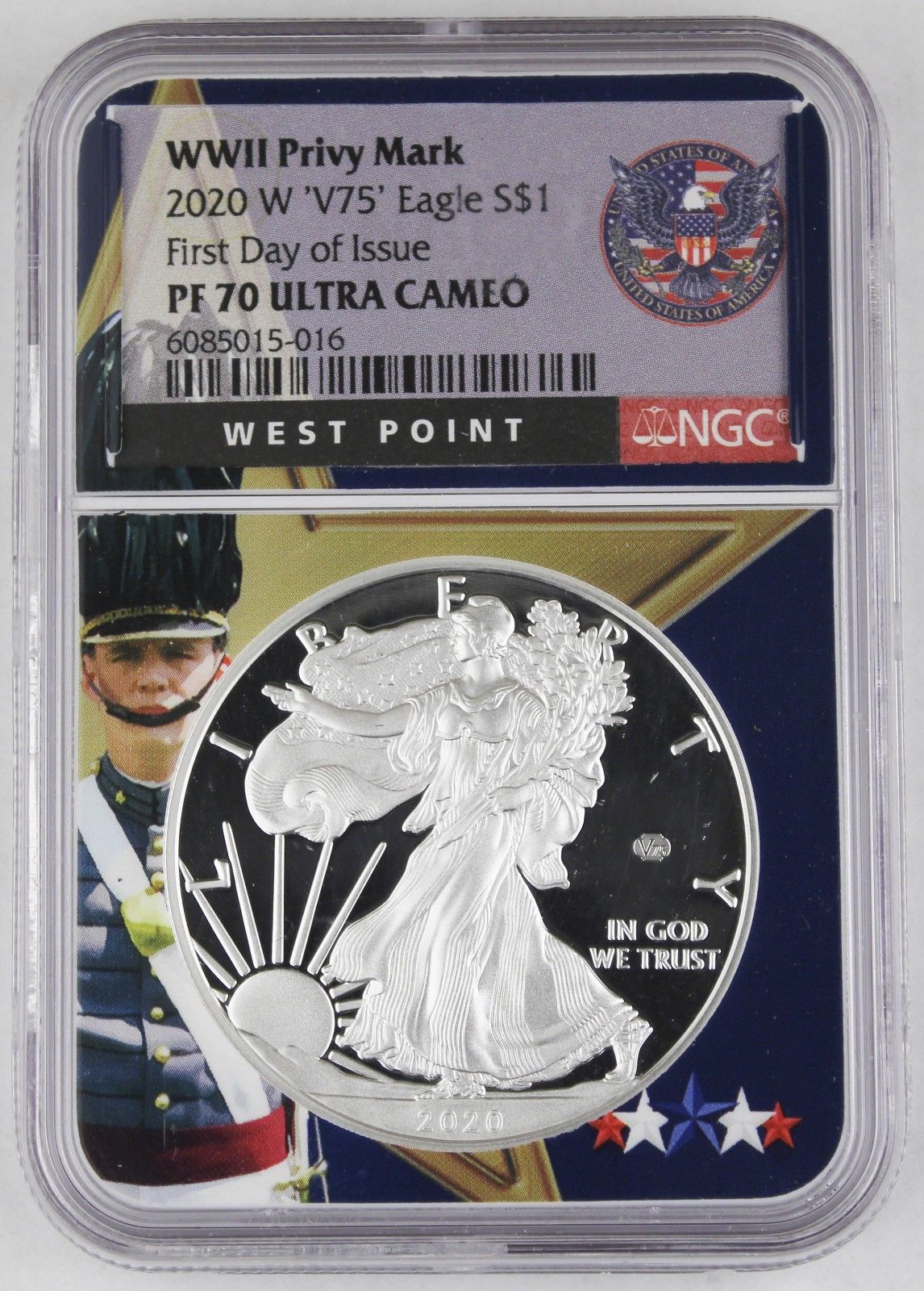 WWII Silver 75th Eagle V75 イーグル銀貨 WWII Silver 75th Eagle V75 イーグル銀貨