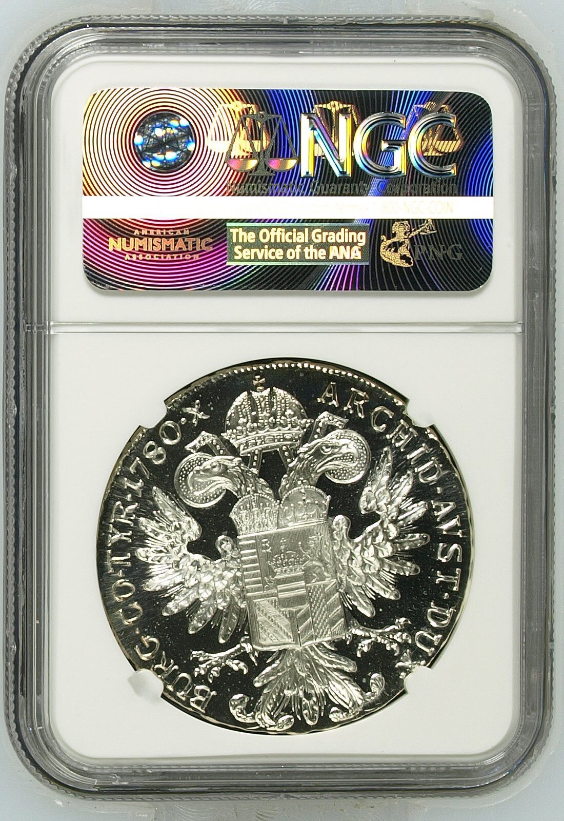 1780 オーストリア ターラー銀貨 NGC PF68 CAMEO 1780年銘 オーストリア ターラー銀貨 NGC PF68 CAMEO