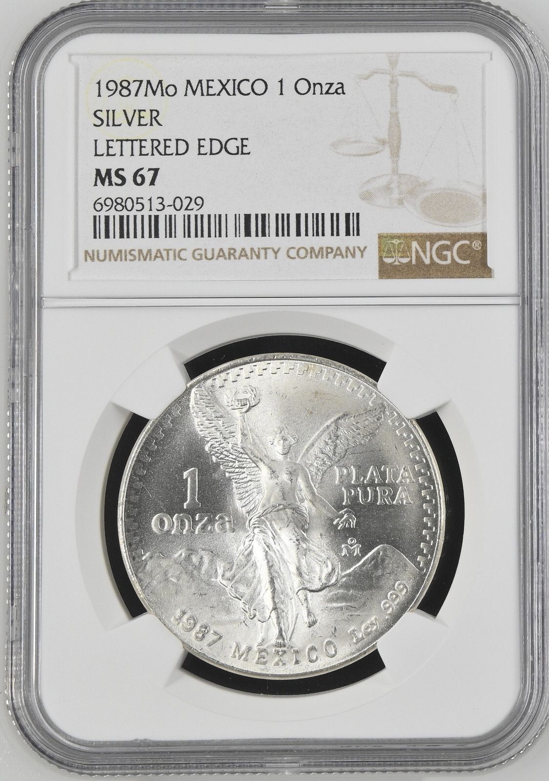 メキシコ 銀貨 1882年 リベルタッド 1982年 メキシコ リベルタード銀貨 PCGS MS64 | GoldSilverJapan