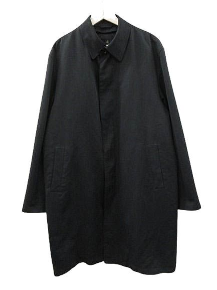 【美品】 ブルックスブラザーズ ステンカラーコート 比翼 ライナー付き 黒 BROOKS BROTHERS（ブルックスブラザーズ） ステンカラーコート コート