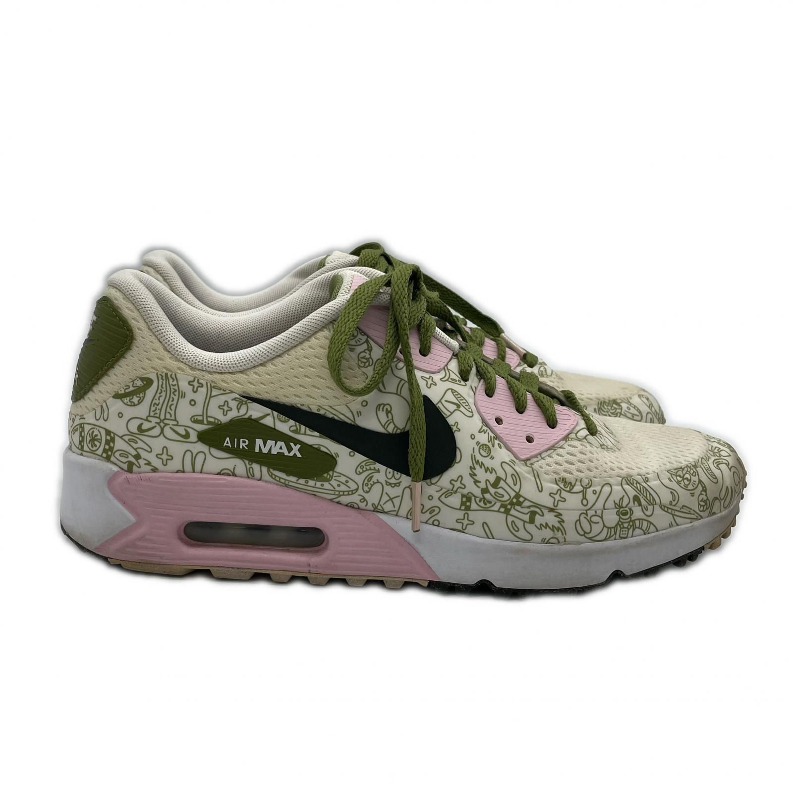 中古 ナイキ NIKE ゴルフシューズ 26.5cm ホワイト×グリーン エア