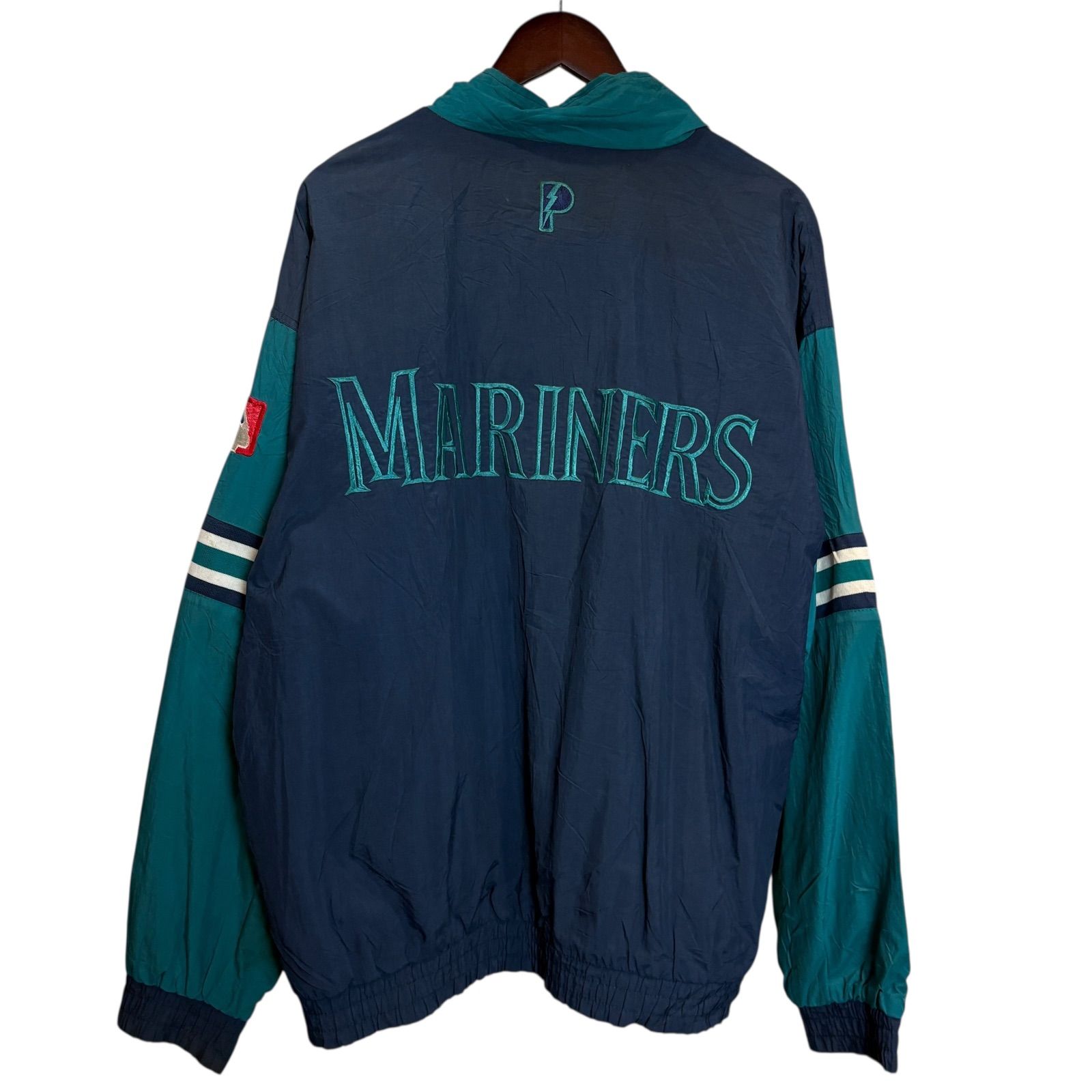 90s PRO PLAYER Seattle Mariners ナイロンジャケット MLBオフィシャル