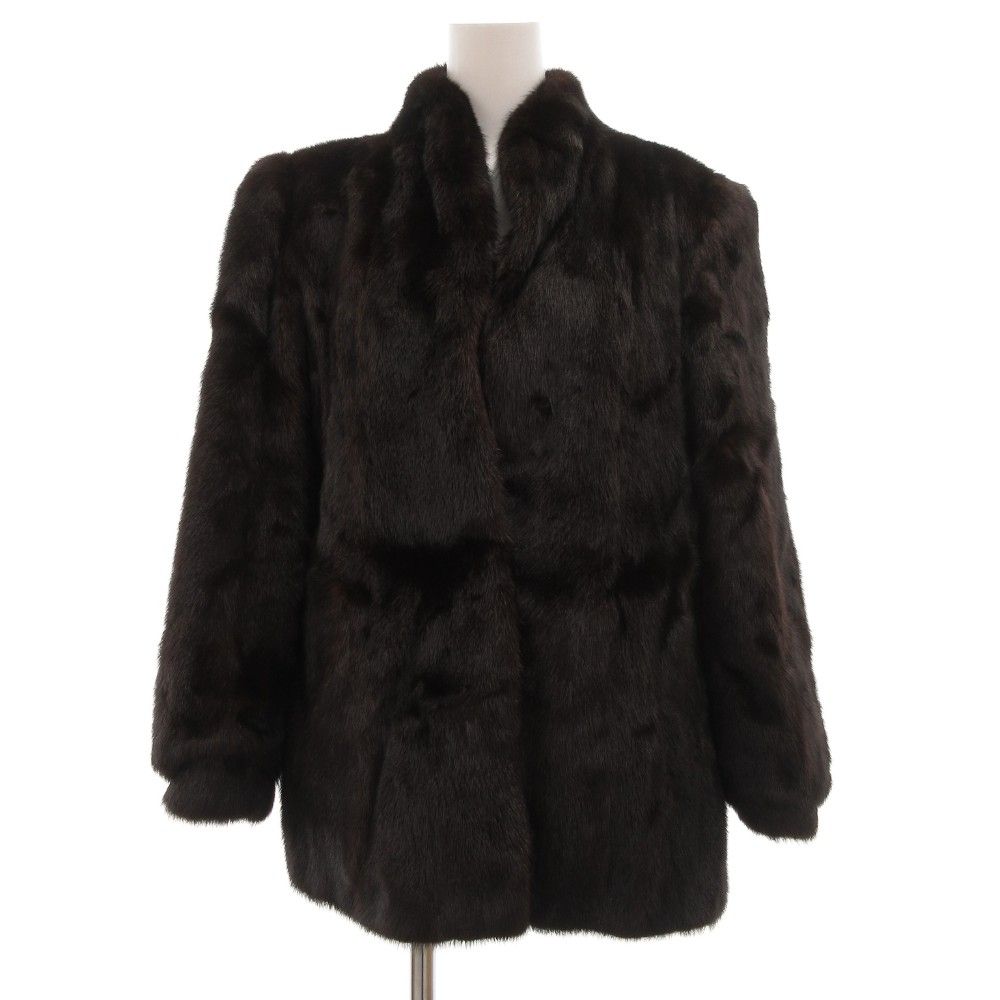 サガミンク SAGA MINK 銀サガ ミンクファーコート 毛皮 ミドル丈