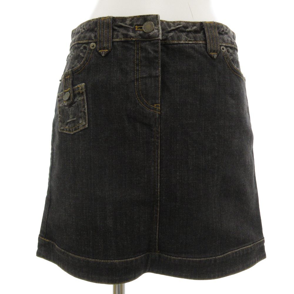 ルイヴィトン LOUIS VUITTON モノグラムデニムスカート ミニ 36