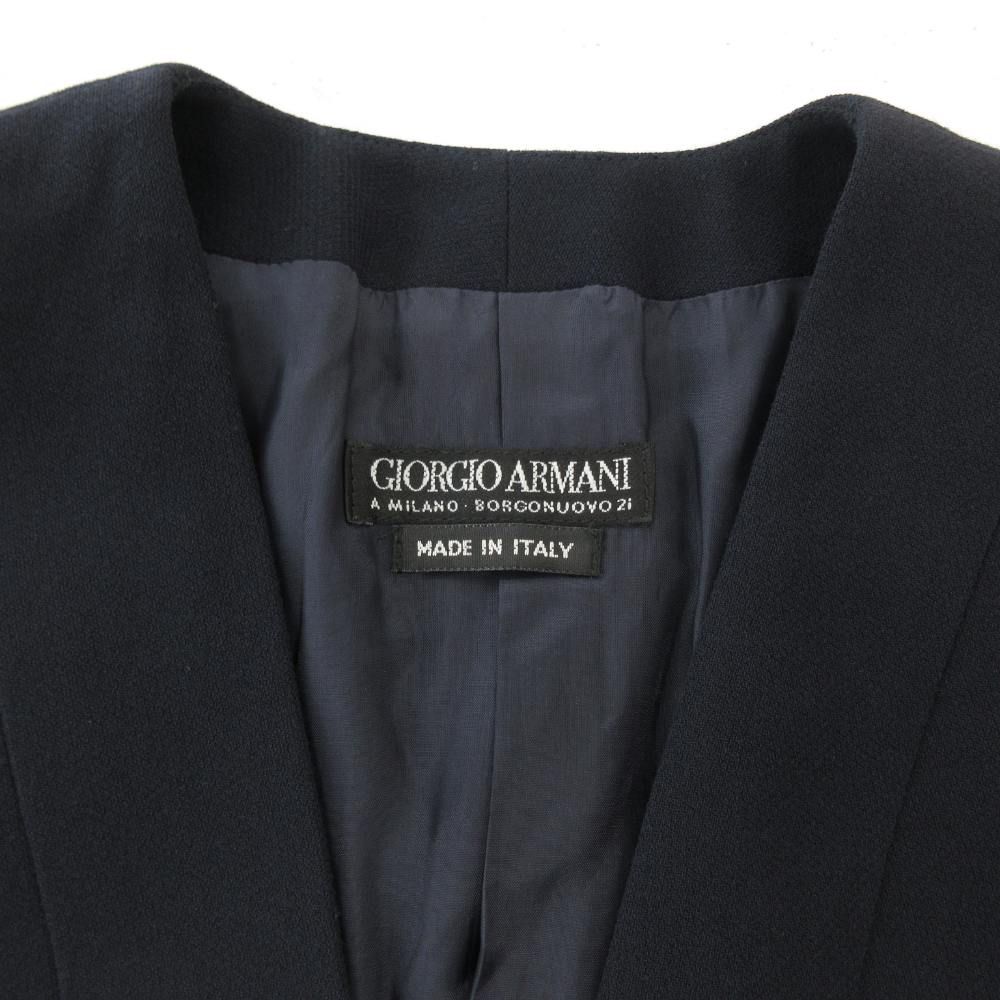 ジョルジオアルマーニ GIORGIO ARMANI ノーカラージャケット 3B 総裏地