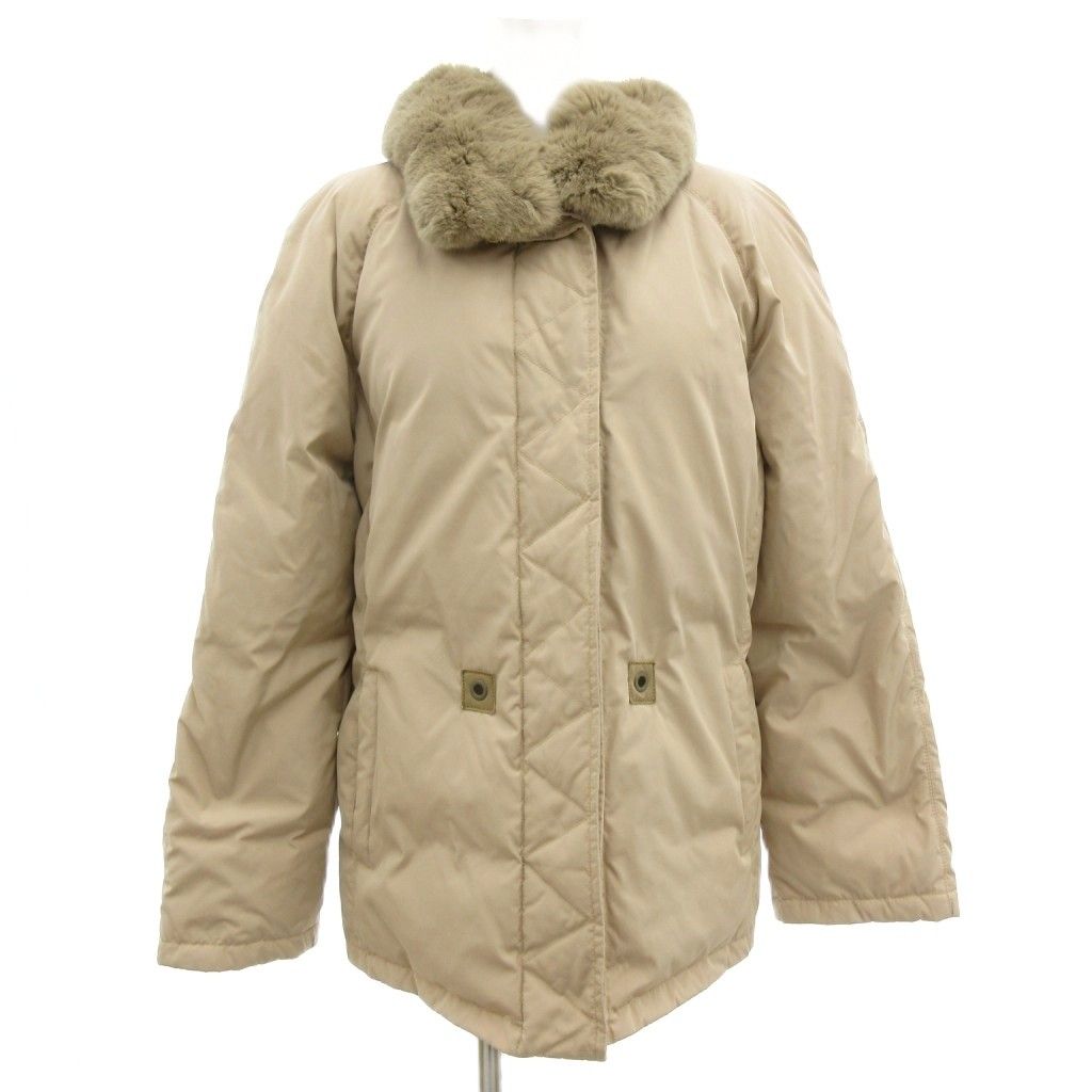 【マックスマーラ】Max&Co. ラビットファー 毛皮 ジャケット ブルゾン マックスマーラ MAX MARA 白タグ ラビットファー グースダウン ダウン