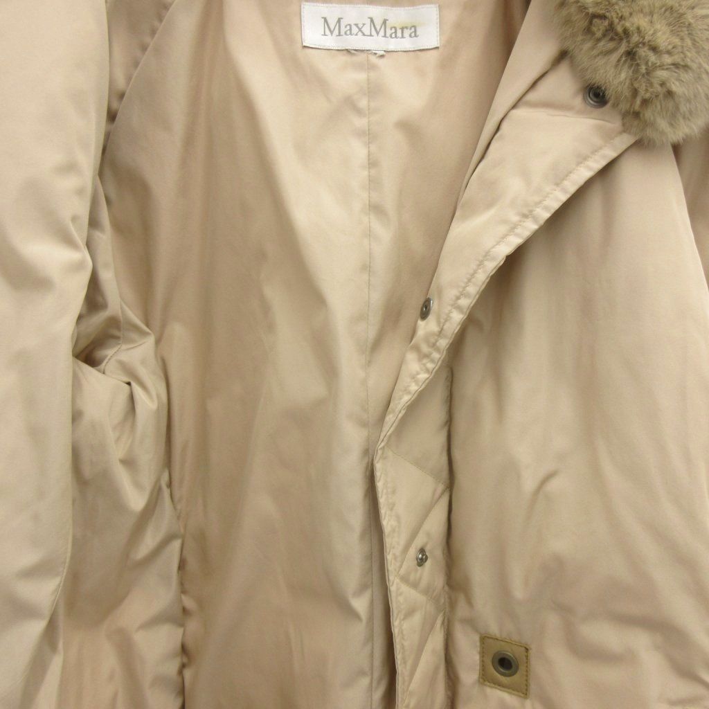 マックスマーラ MAX MARA 白タグ ラビットファー グースダウン ダウン