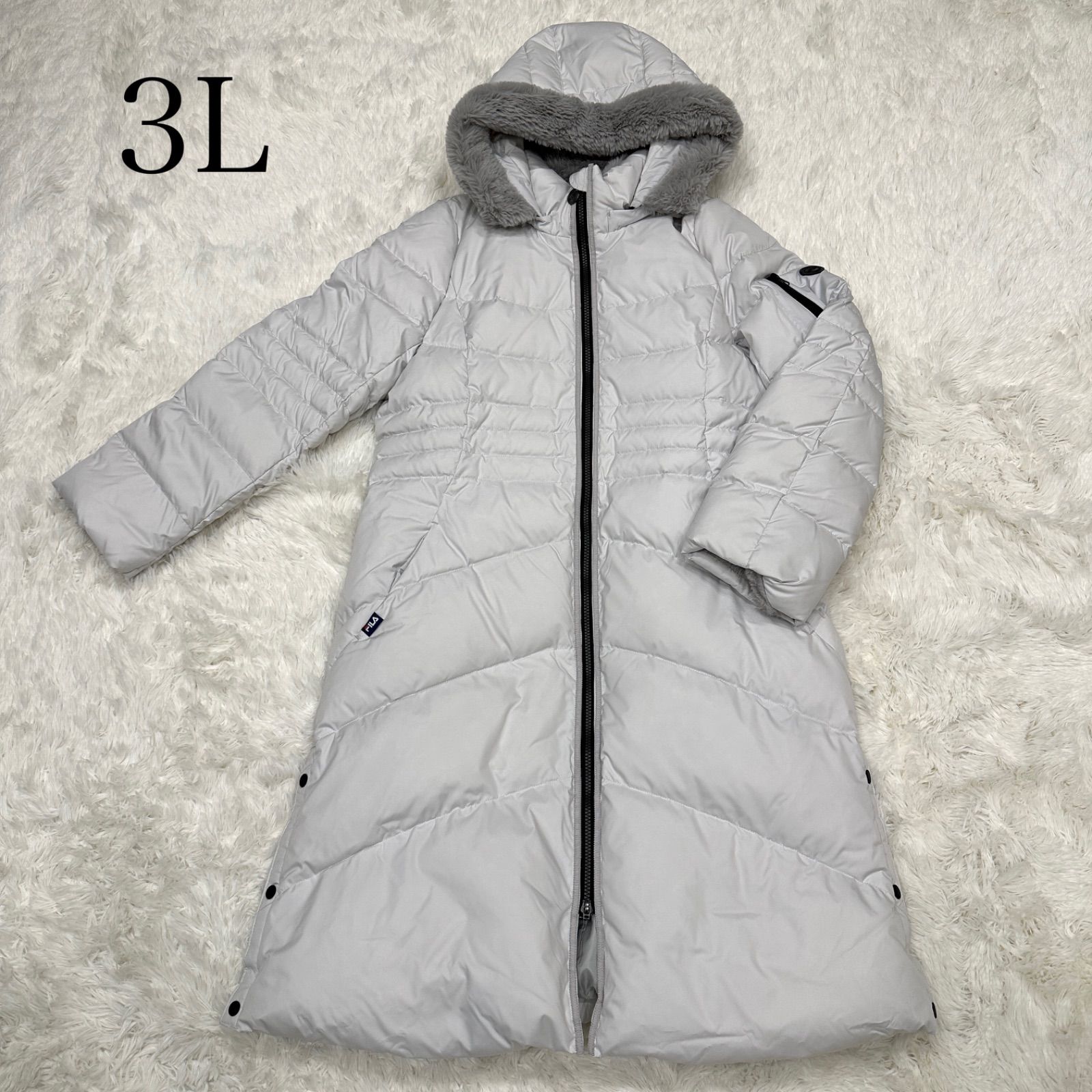 新品タグ付き FILA GOLF フィラゴルフ ダウンコート ロング丈 Aライン