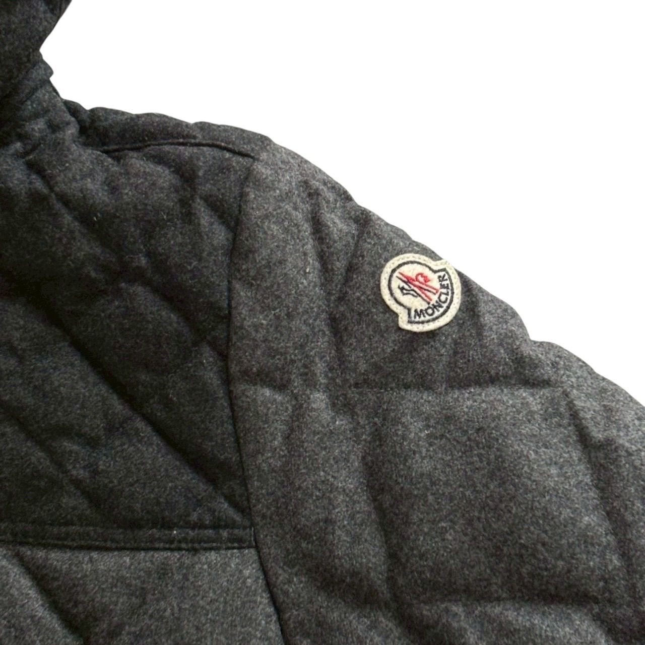 MONCLER モンクレール ダウンジャケット グレー 黒 フード付き 