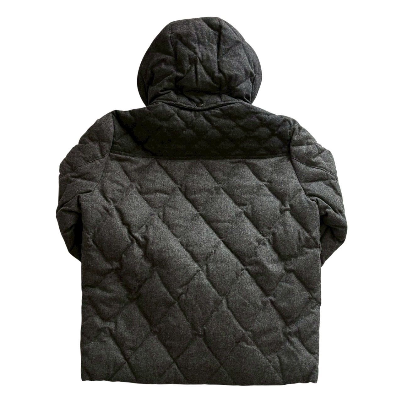 MONCLER モンクレール ダウンジャケット グレー 黒 フード付き 