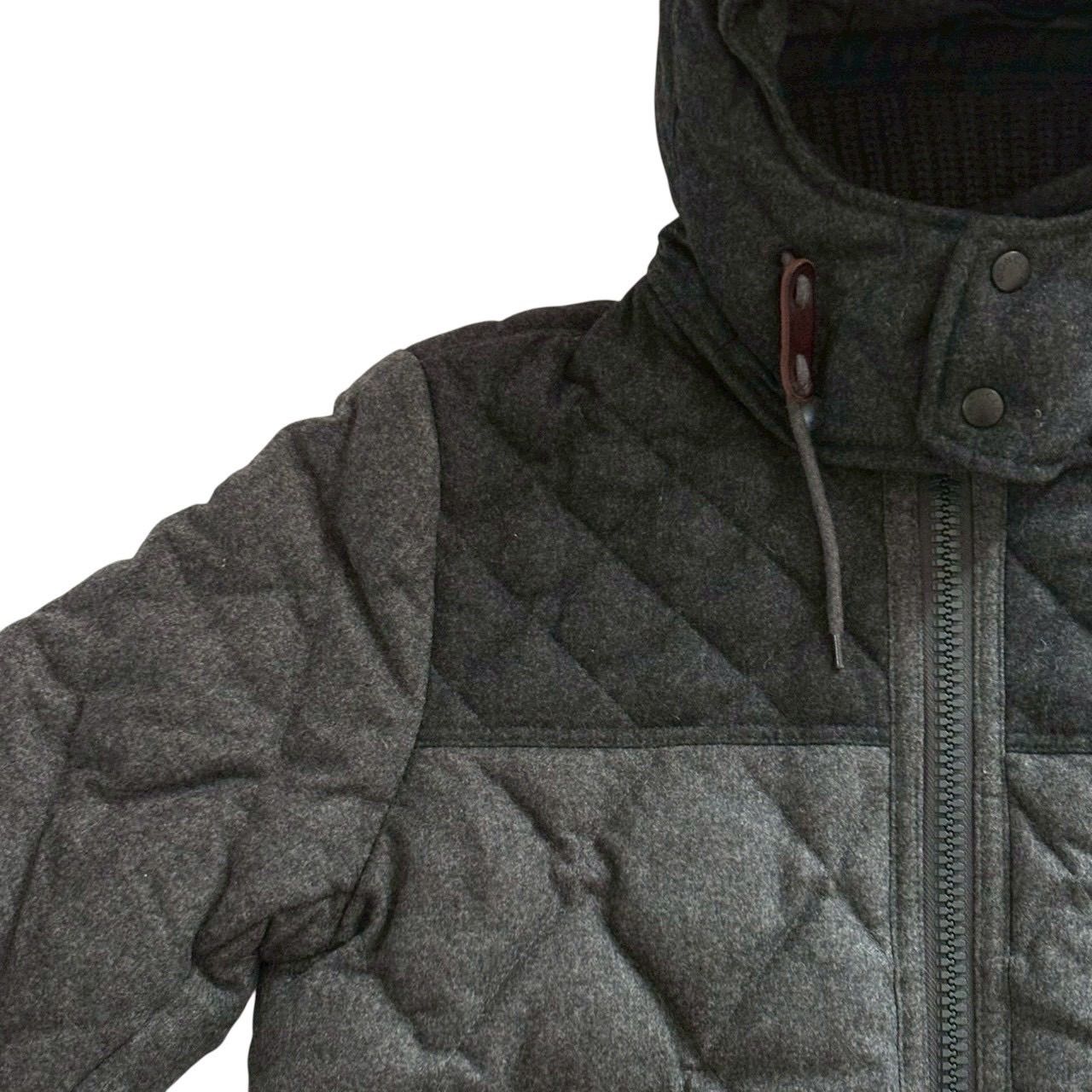 MONCLER モンクレール ダウンジャケット グレー 黒 フード付き 