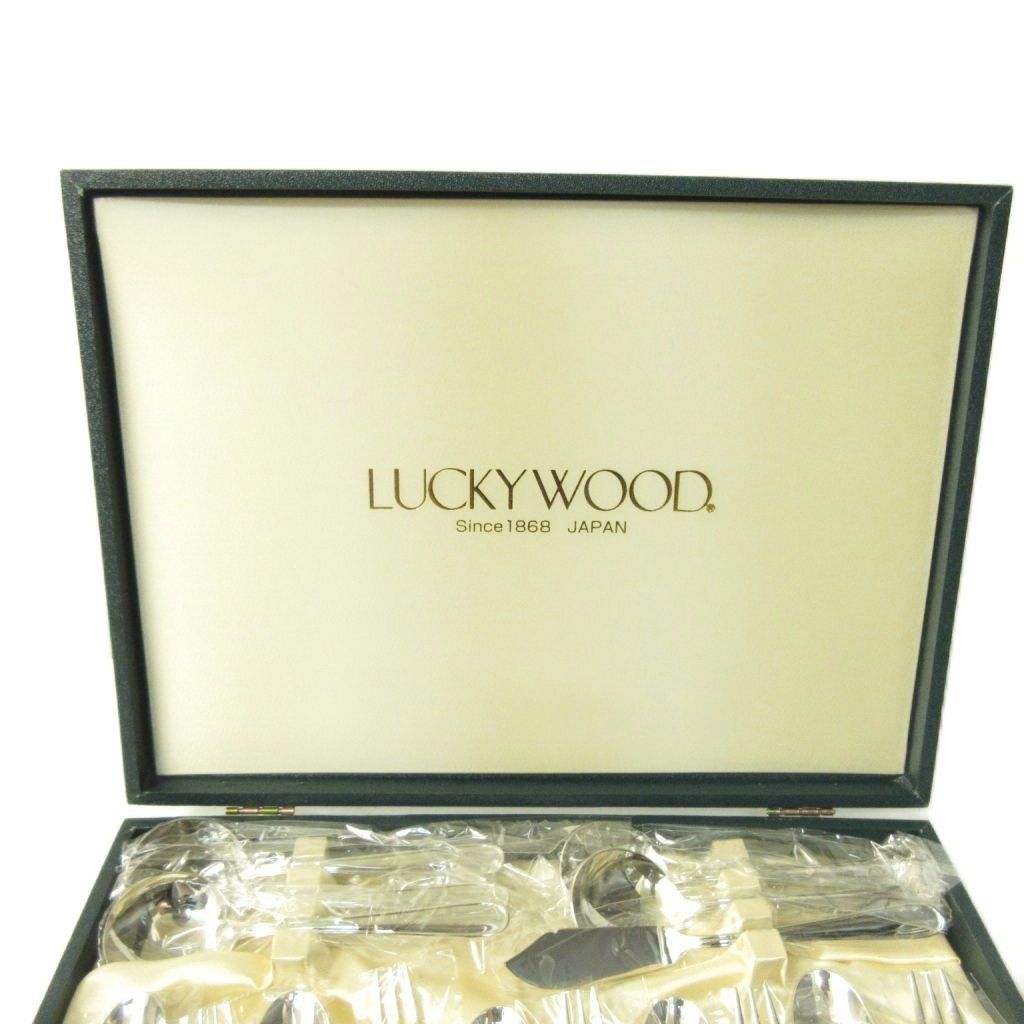 LUCKY WOOD ラッキーウッド 新品同様 カトラリーセット 16本