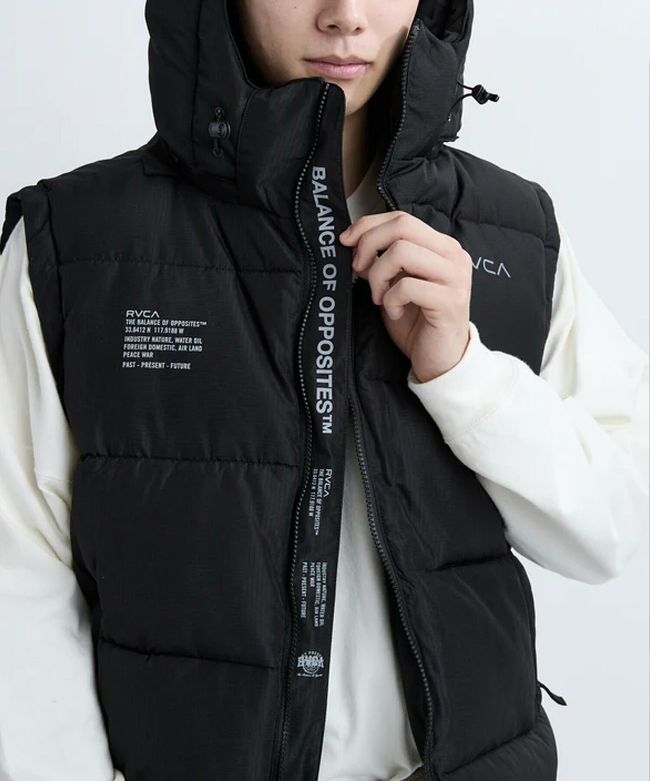 ムラスポ公式】新品 RVCA ルーカ ダウン ベスト メンズ シンプル 