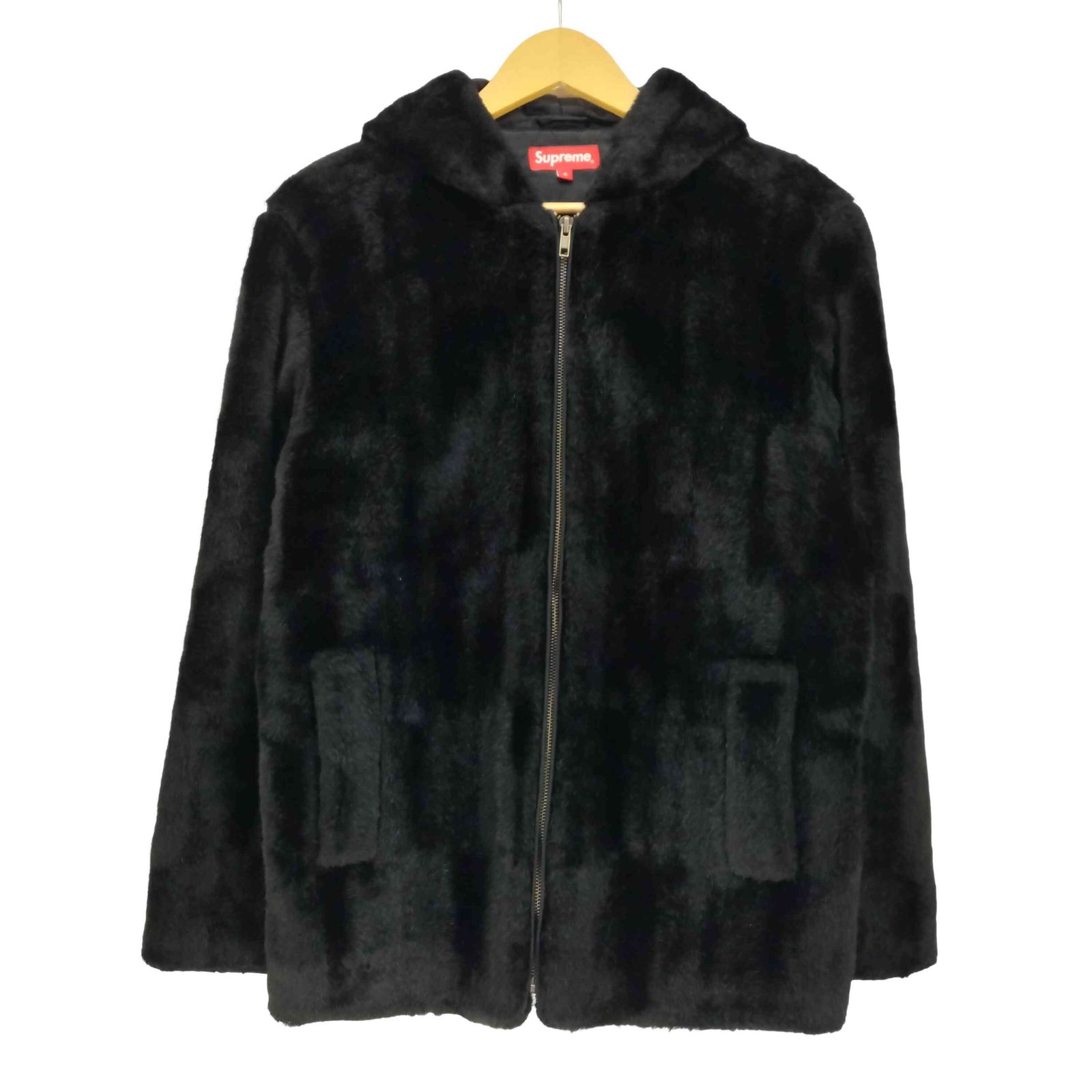 Supreme フェイクファー ジャケット Sサイズ 黒 SUPREME Faux Fur Bomber Jacket Sサイズ ブラック シュプリーム