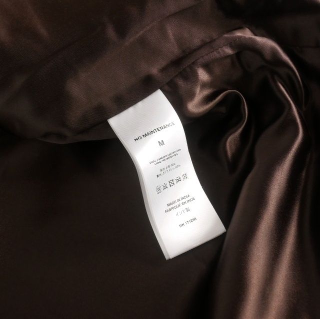 ノーメンテナンス NO MAINTENANCE 25AW MECHANIC JACKET V3 ラムレザー