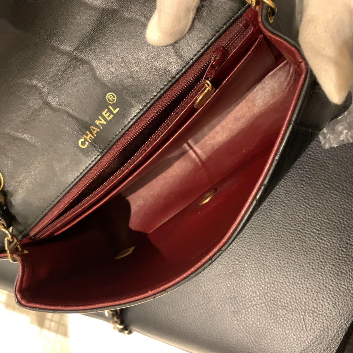 ◎本物 美品 CHANEL ダイアナ マトラッセ チェーンショルダーバッグ