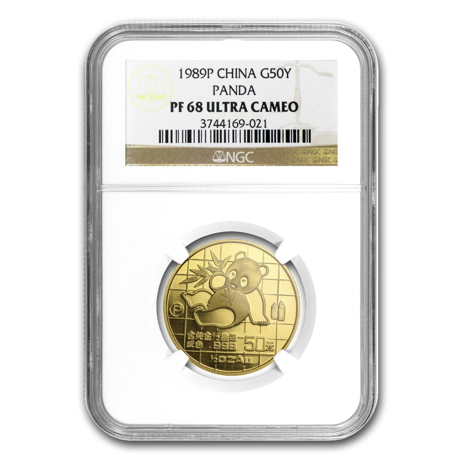 1989年 中国 1/2オンス プルーフ金貨 パンダ PF-68 NGC - メルカリ