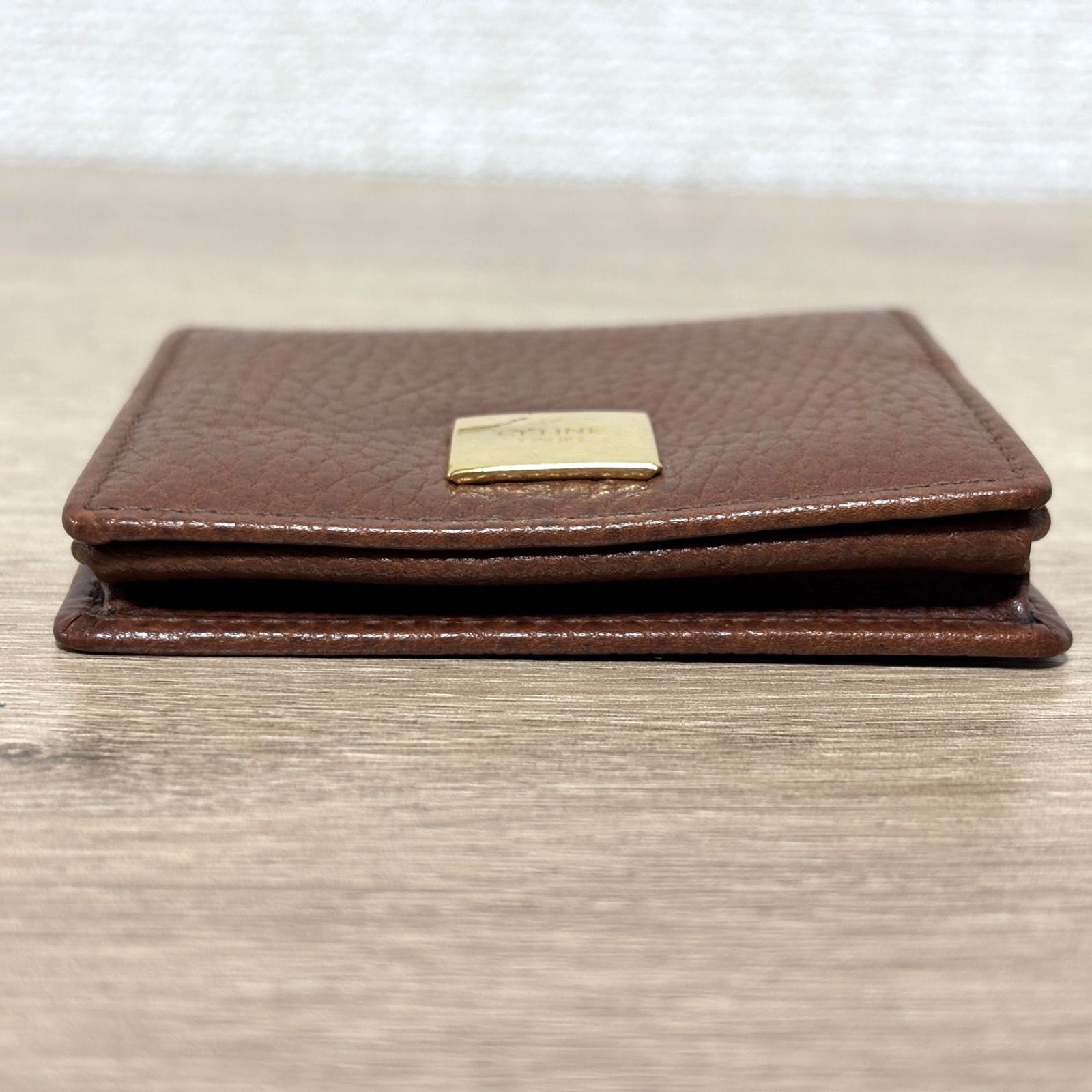 希少 CELINE セリーヌ ヴィンテージ スクエア コインケース 小銭入れ