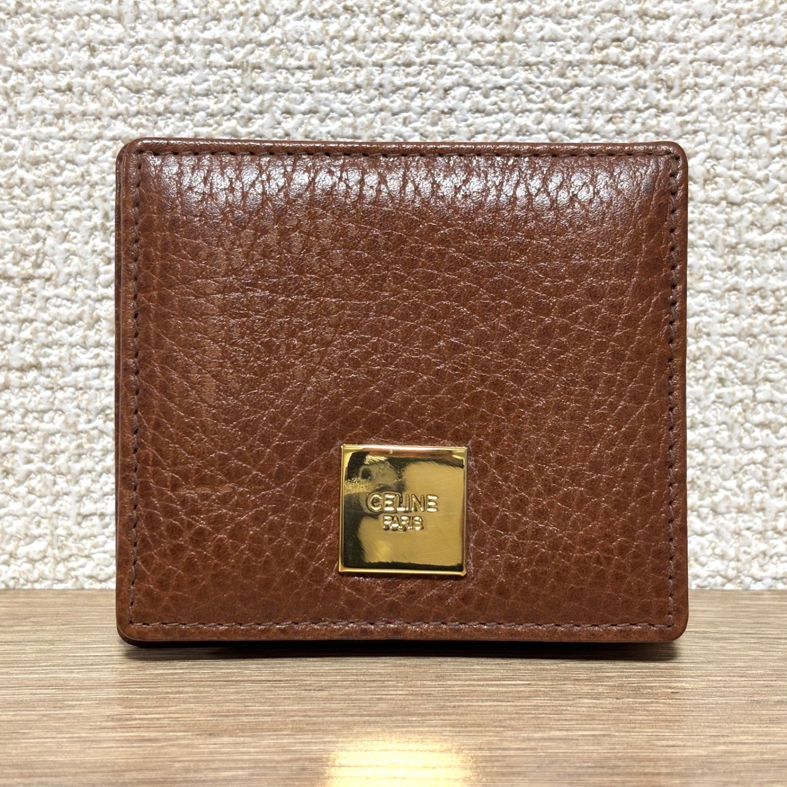希少 CELINE セリーヌ ヴィンテージ スクエア コインケース 小銭入れ