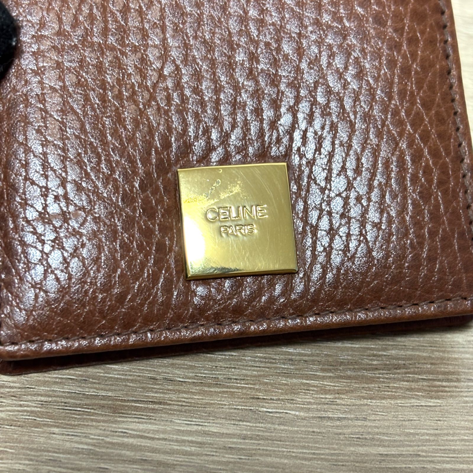 希少 CELINE セリーヌ ヴィンテージ スクエア コインケース 小銭入れ