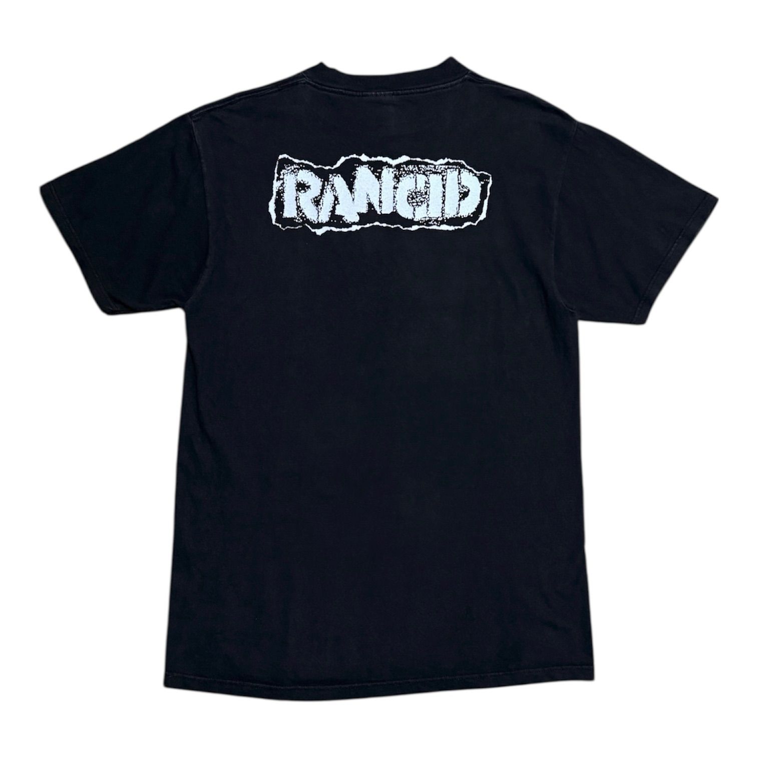 古着 90s RANCID ランシド GIVE EM THE BOOT Tシャツ ブラック L GIANT