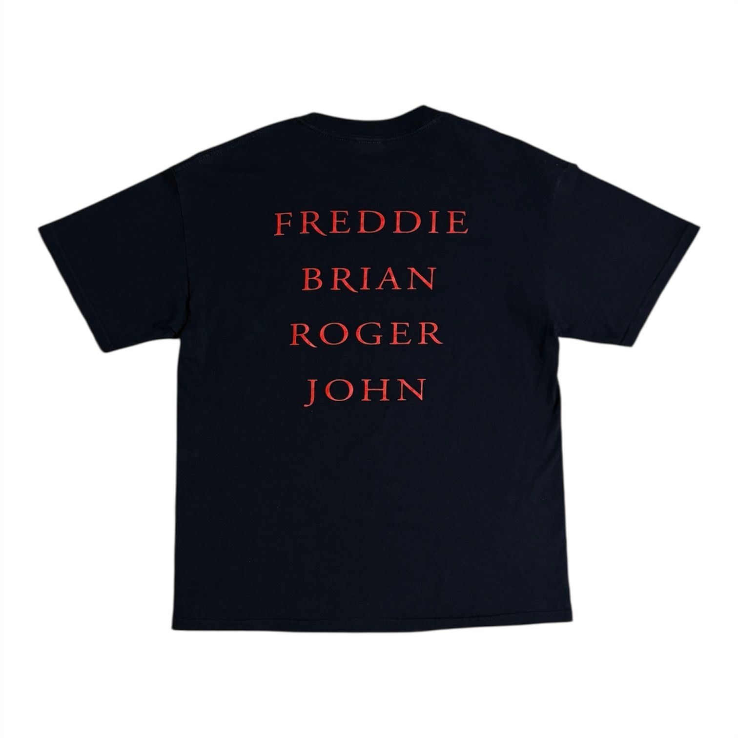 古着 00s QUEEN クイーン クレスト Tシャツ 2003 ブラック L M&O エム