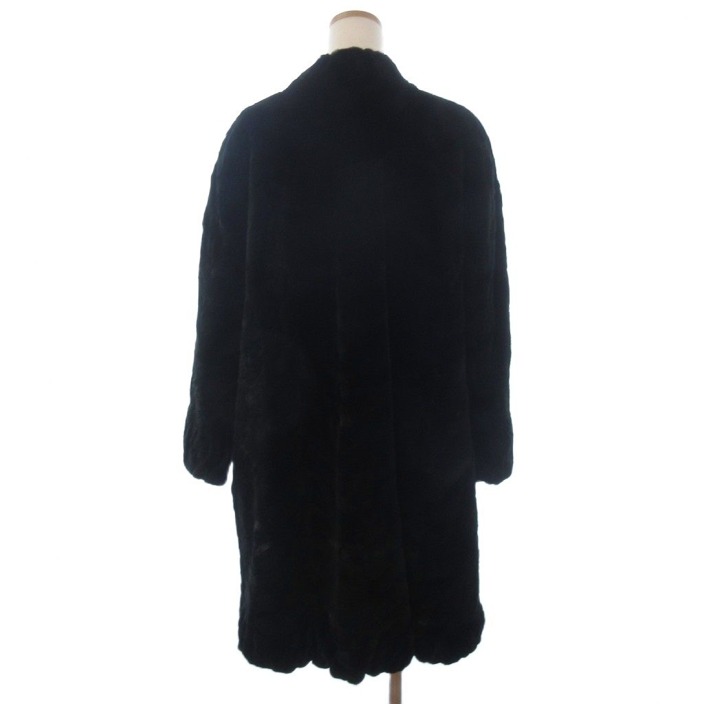 EMBA　エンバ　シェアードミンク　毛皮コート　裏地総柄　黒　ブラック 楽天市場】ミンク毛皮コート embaの通販