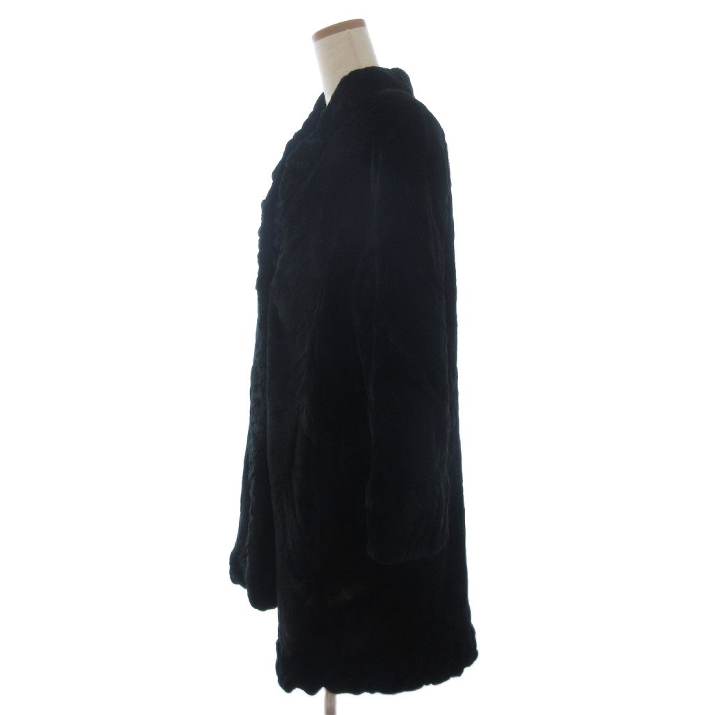 エンバ EMBA ミンク コート シェアード 毛皮 黒 ブラック - メルカリ