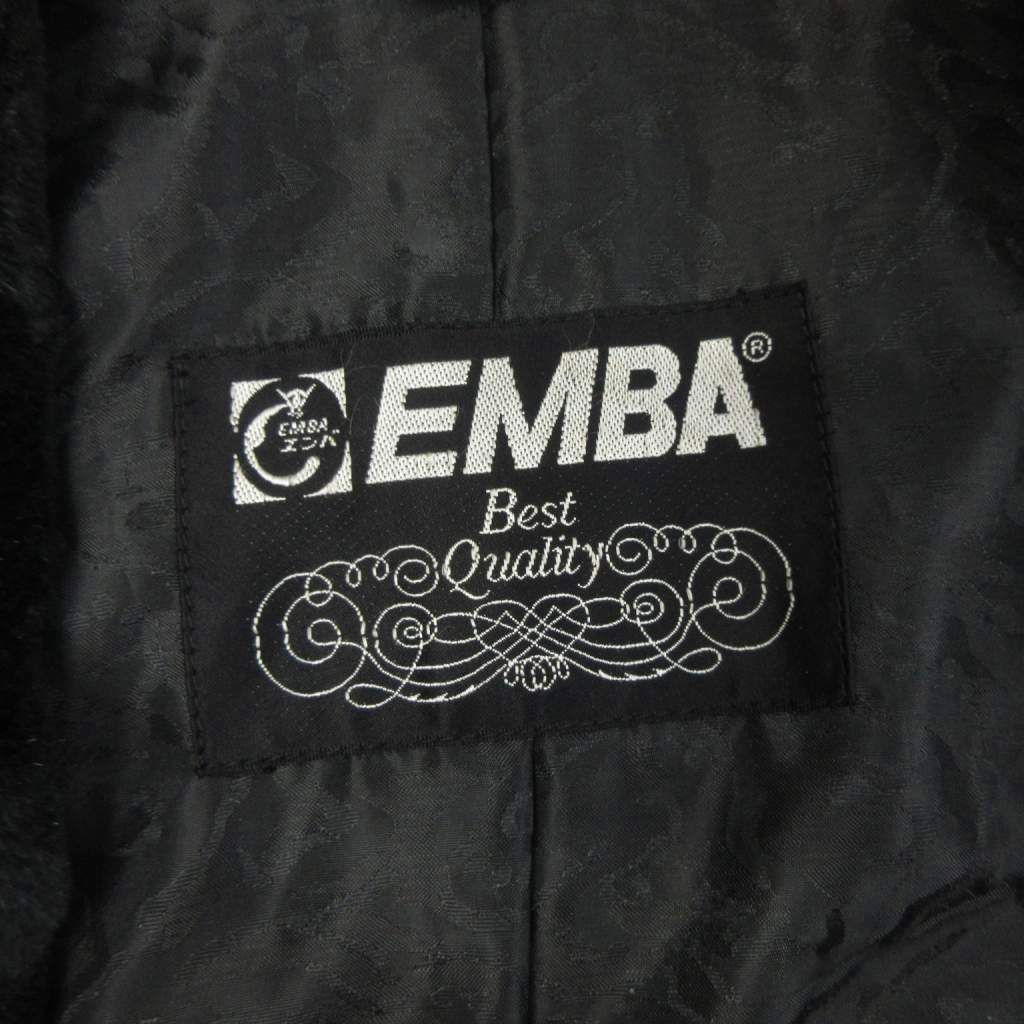 エンバ EMBA ミンク コート シェアード 毛皮 黒 ブラック - メルカリ