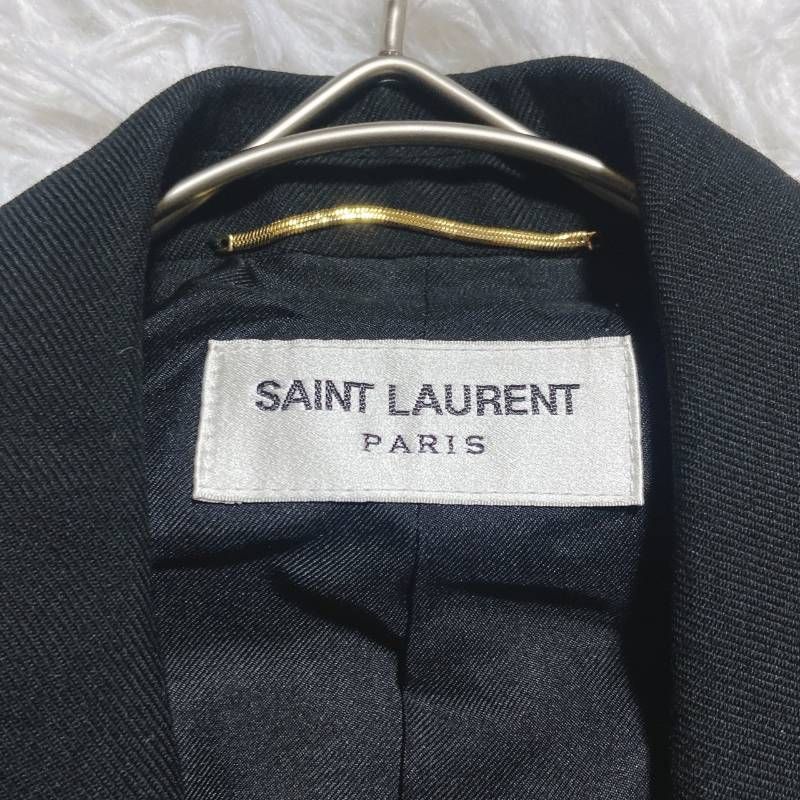 サンローランパリ 2019 ブラック テーラードジャケット SAINT LAURENT PARIS サンローランパリ テーラードジャケット 2019年