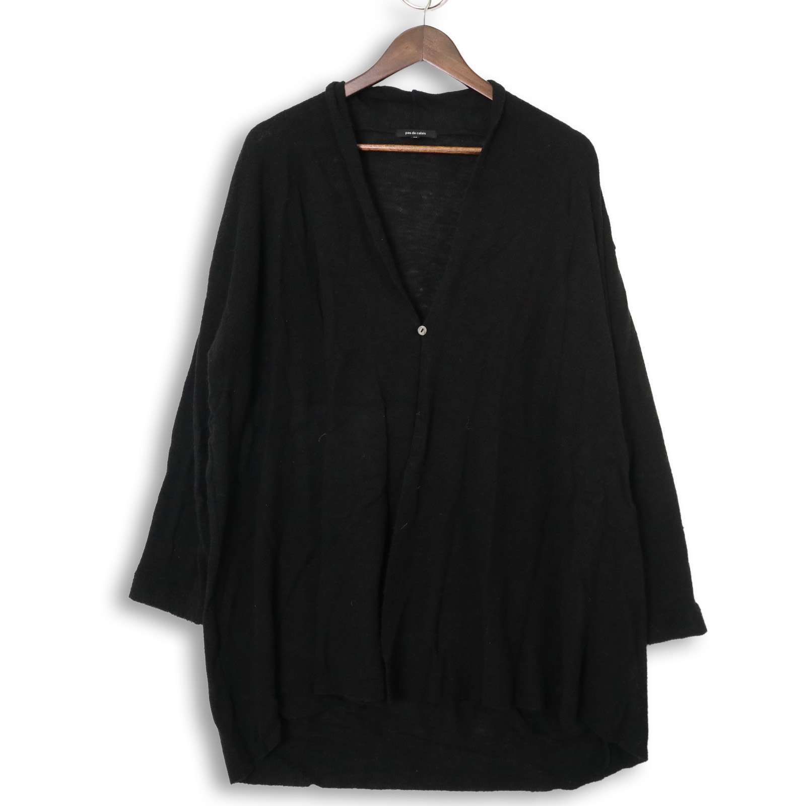 ★新品未使用★パドカレニットカーディガン pas de calais パドカレ 秋冬 ニット☆ カーディガン ロング 羽織り Sz