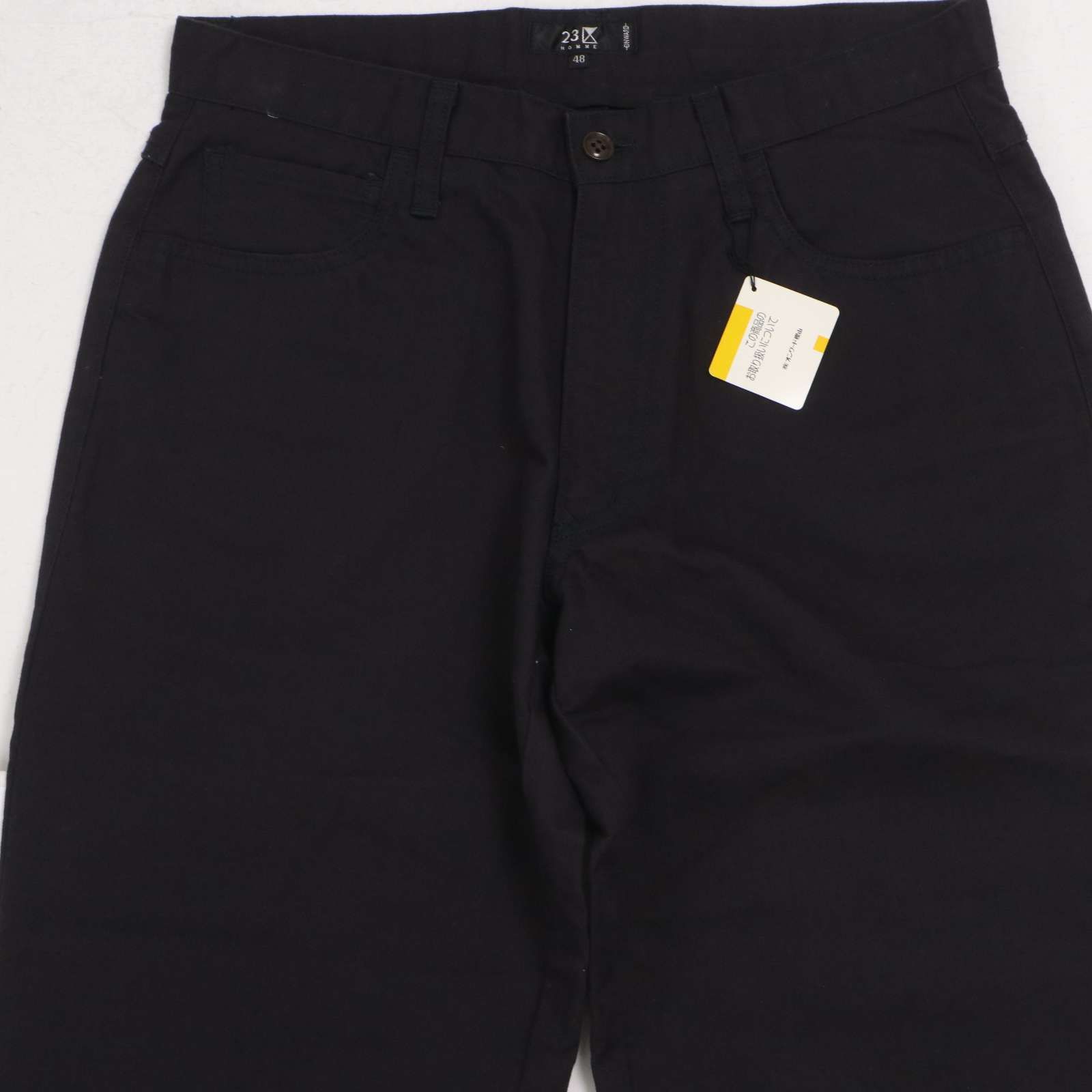 23区 HOMME オム 春夏 リネン 麻混☆ ストレート ワーク パンツ Sz.48