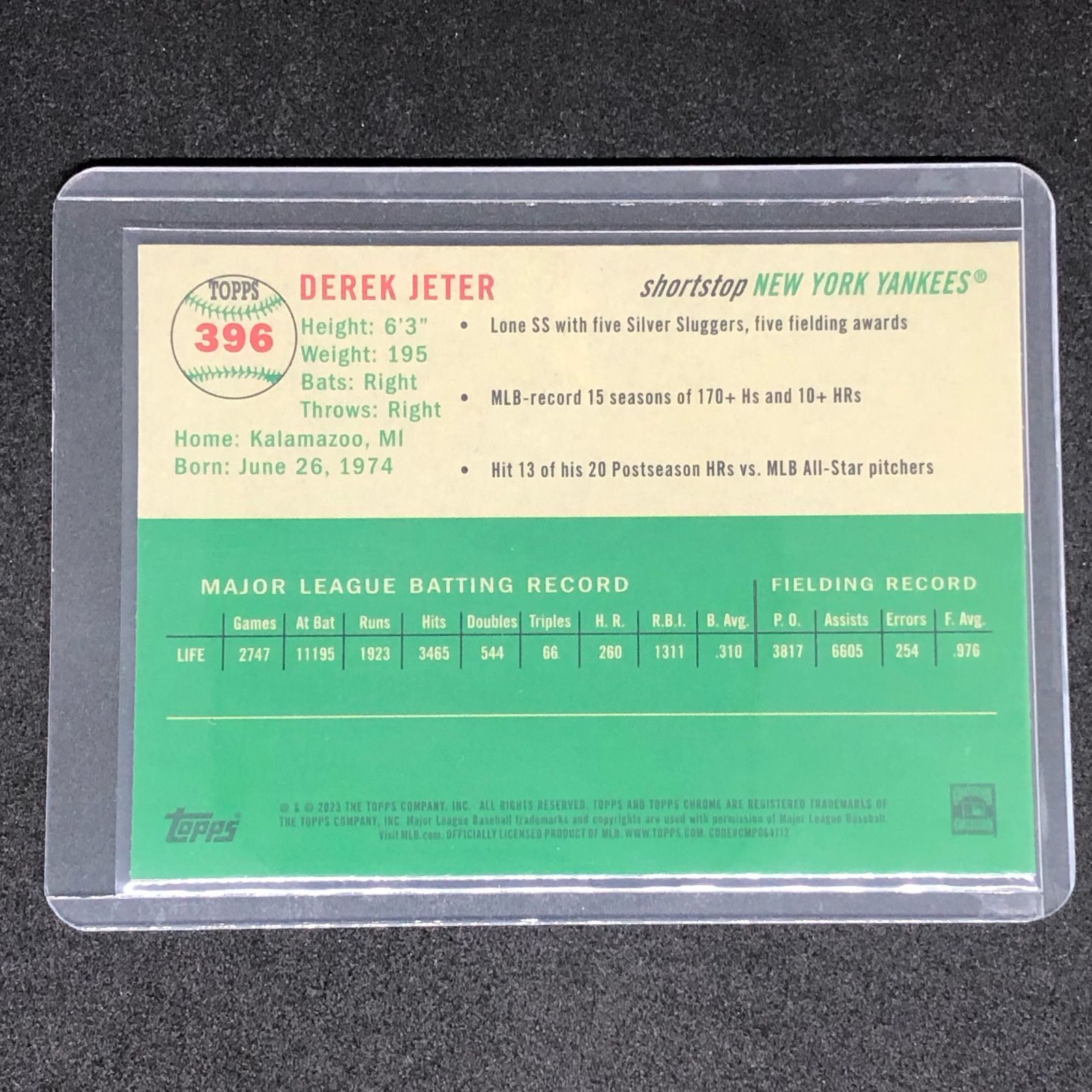 Derek Jeter / デレク・ジーター 2023 Topps Chrome Platinum